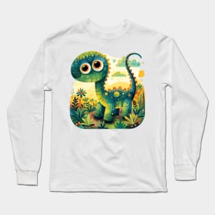 Enchanted Forest Dino Delight Long Sleeve T-Shirt